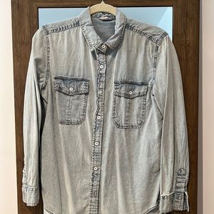 Denim button down sz S
